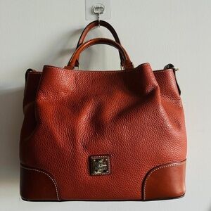 Dooney & Bourke Rich Brown Leather Satchel